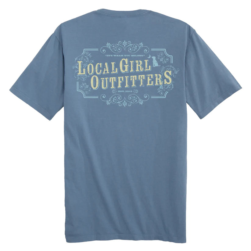 Local Girl Western Wiskey SS Tee Slate Local Girl Outfitters
