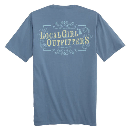 Local Girl Western Wiskey SS Tee Slate