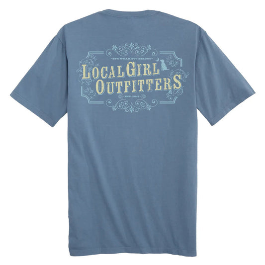 Local Girl Western Wiskey SS Tee Slate Local Girl Outfitters