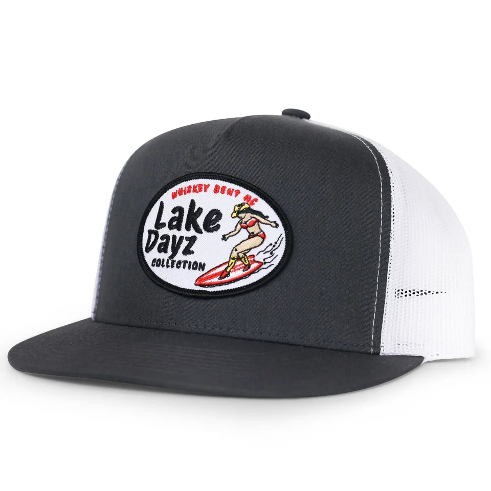 Whiskey Bent Lake Dayz Trucker grey-white Hat Whiskey Bent