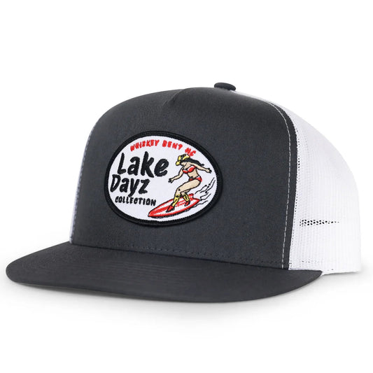 Whiskey Bent Lake Dayz Trucker grey-white Hat Whiskey Bent
