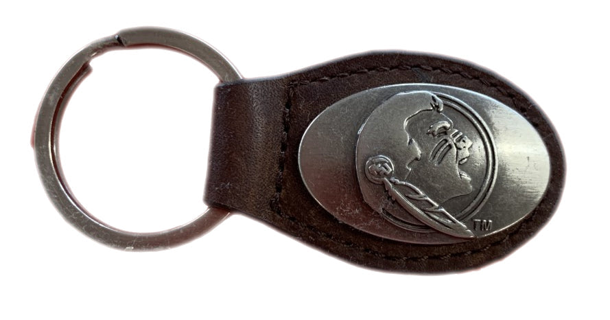 Zep-Pro Florida State Seminoles Leather Keychain Zep-Pro