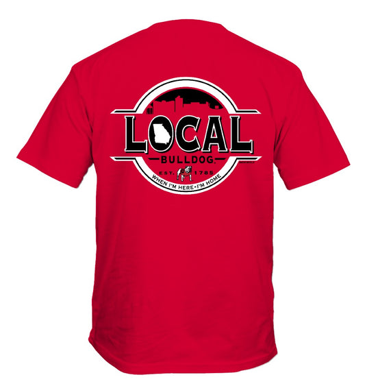 Georgia Bulldogs Local Circle T-Shirt Red