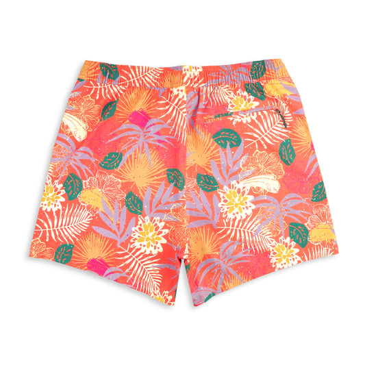 Aftco Strike Swim Shorts Printed Coral