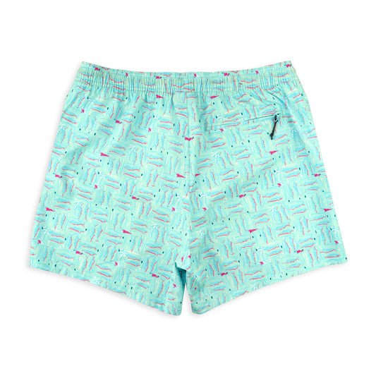 Aftco Strike Swim Shorts Printed Shoreline Blue Aftco