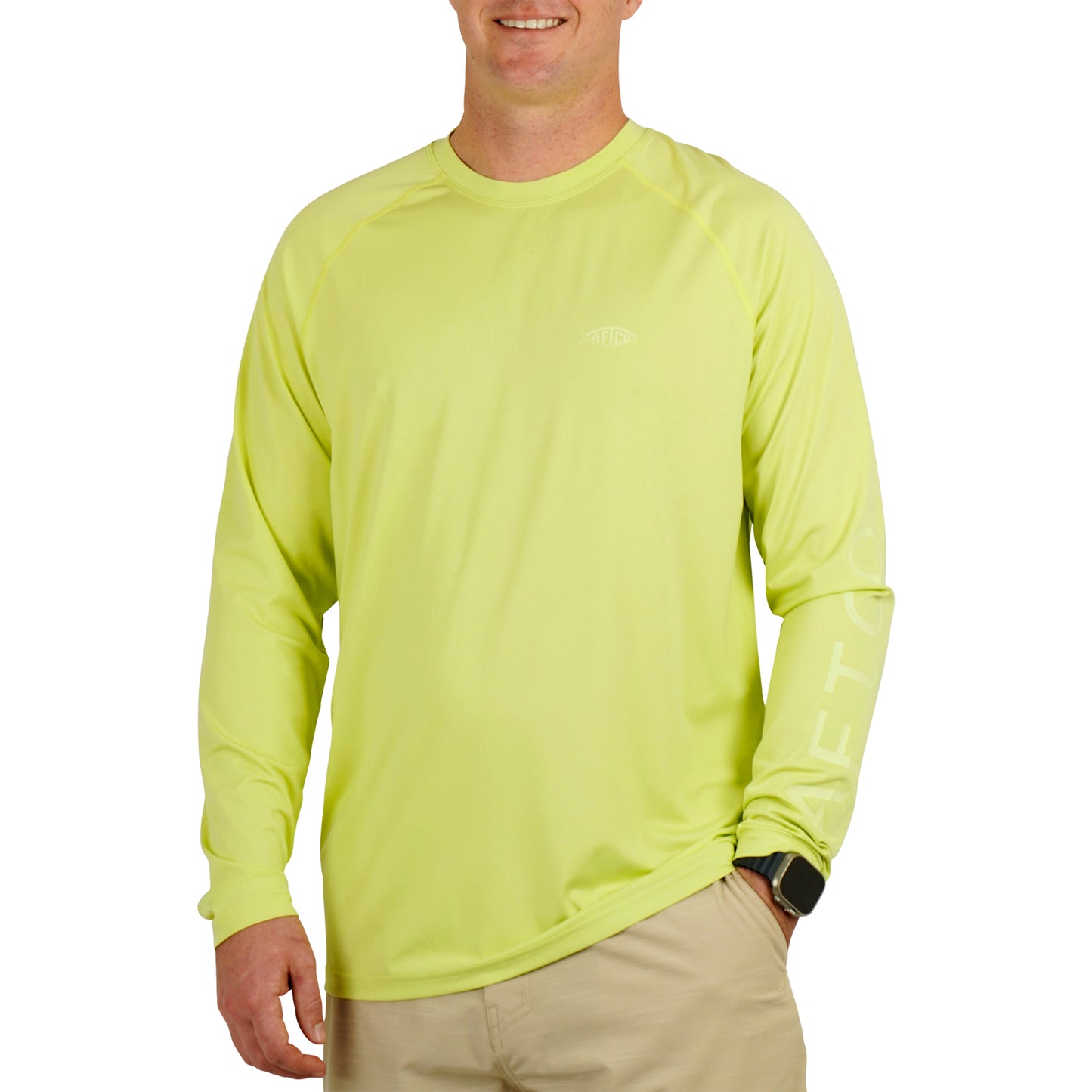 Aftco Samurai Long Sleeve Shirt Sea Sponge Heather