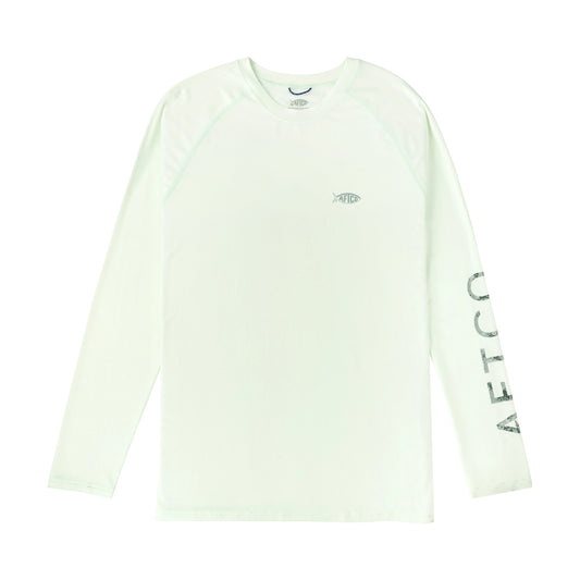 Aftco Samurai Long Sleeve Shirt Canary Green Heather