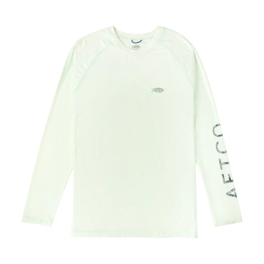 Aftco Samurai Long Sleeve Shirt Canary Green Heather Aftco