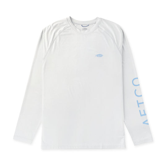 Aftco Samurai Long Sleeve Shirt Oyster Gray Heather Aftco