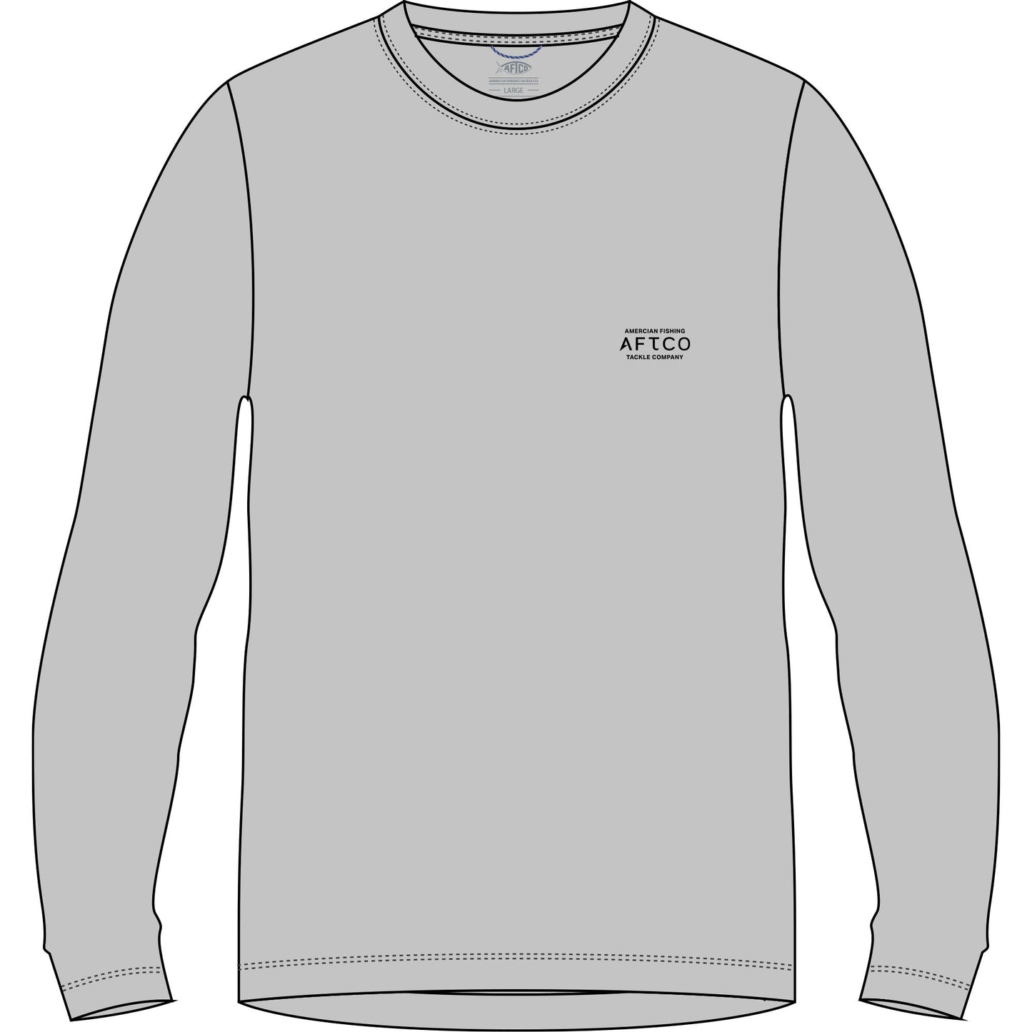 Aftco Athletic Heather Shield UVX LS Athletic Heather Aftco