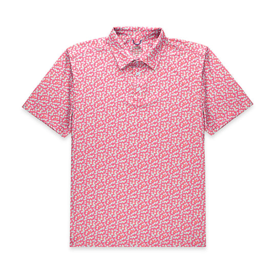 Aftco Cypress Printed Polo Quit Tide