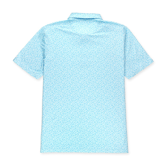 Aftco Cypress Printed Polo Splish Splash