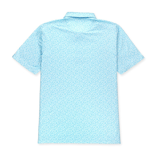 Aftco Cypress Printed Polo Splish Splash Aftco