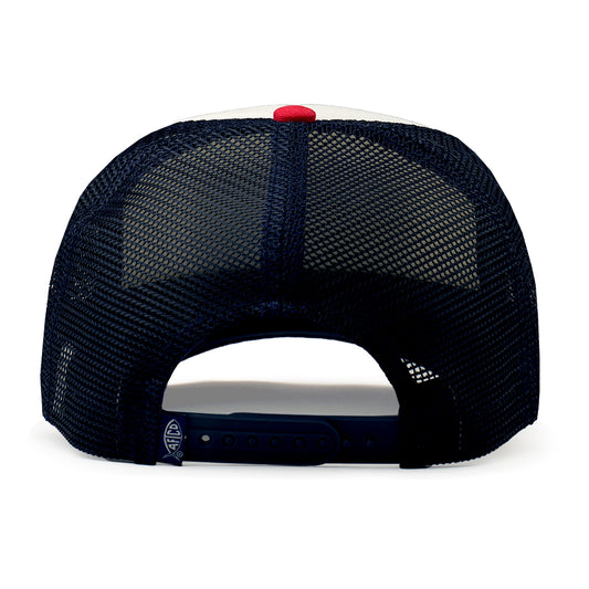 Aftco 00's AFTCO Patch Trucker Hat Red/Navy Aftco