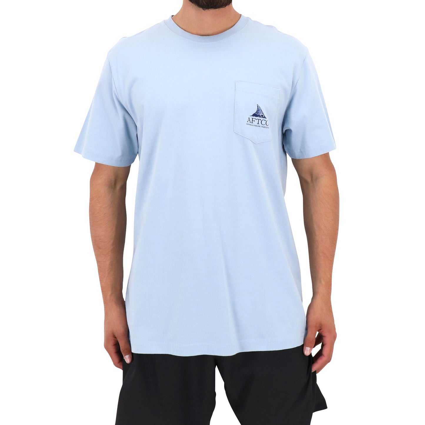 Aftco Short Sleeve Shirt Tall Tail Pearl Aftco