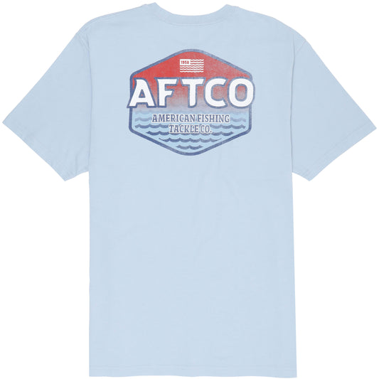 Aftco Short Sleeve Shirt Sunset Pearl