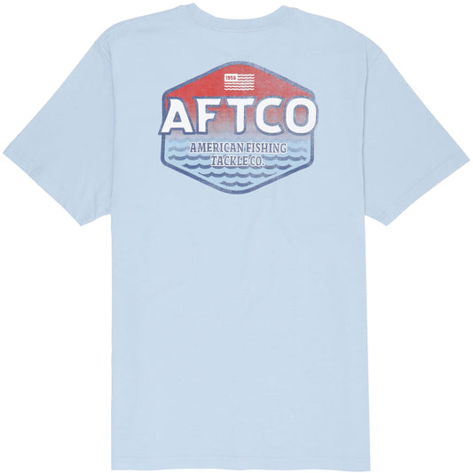 Aftco Short Sleeve Shirt Sunset Pearl Aftco