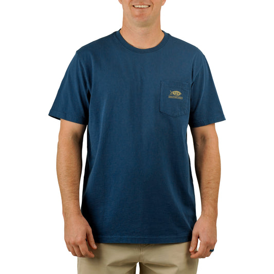 Aftco Short Sleeve Shirt Sherman Naval