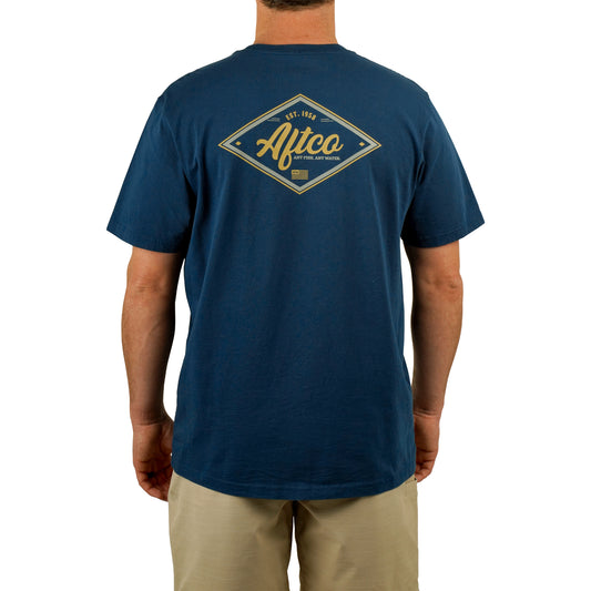 Aftco Short Sleeve Shirt Sherman Naval