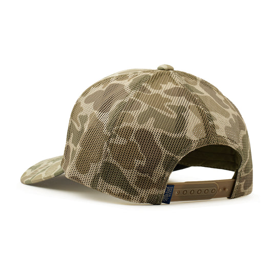 Marsh Wear Tight Lines Trucker Hat Khaki Mallard Camo