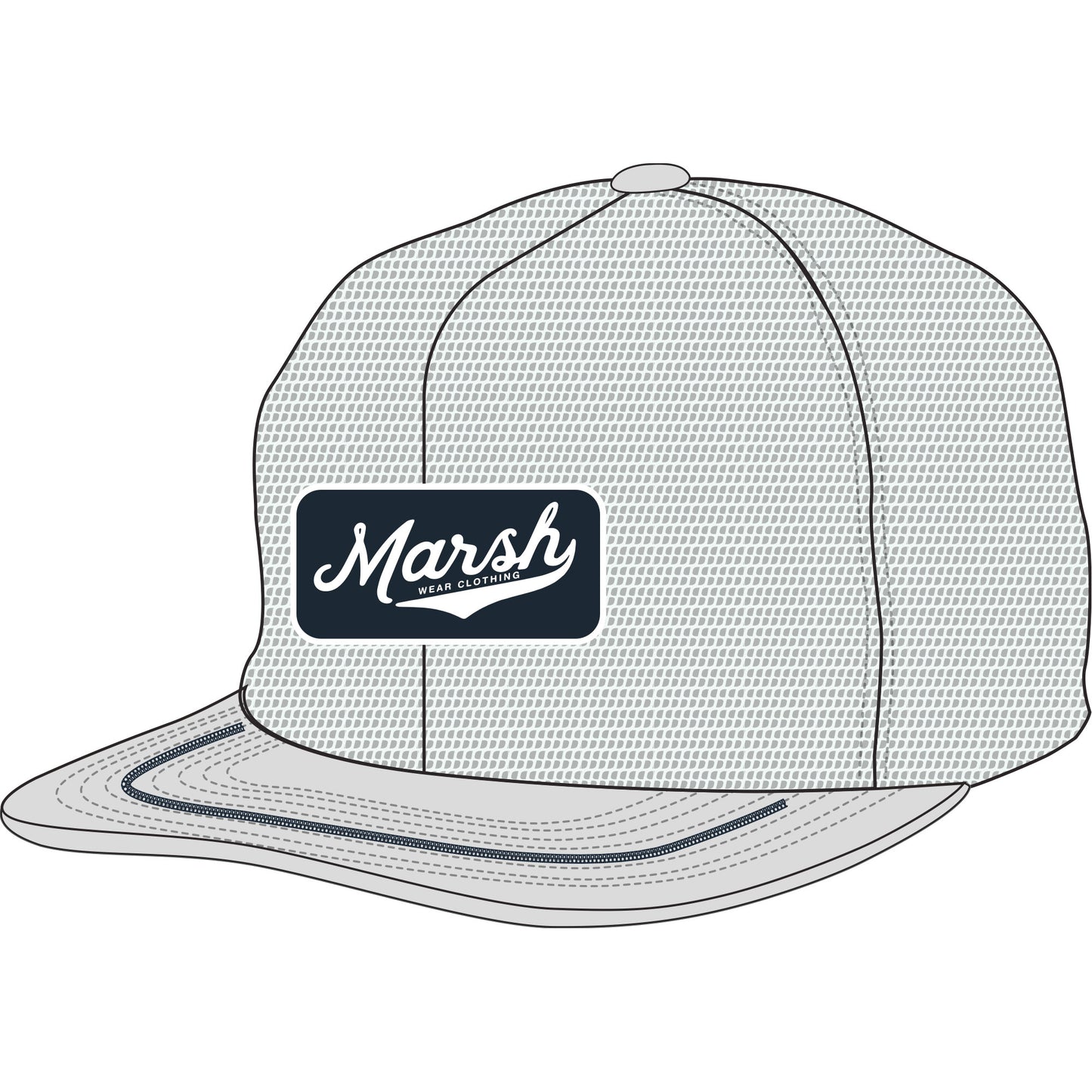 Marsh Wear Base Mesh Trucker Silver Hat
