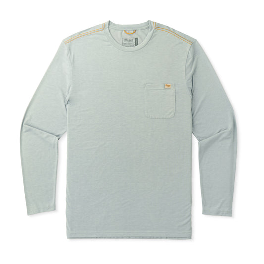 Marsh Wear Buxton Hagood Long Sleeve Shirt Smoke Heather