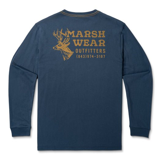 Marsh Wear Outfitter Long Sleeve Dark Denim Marsh Wear