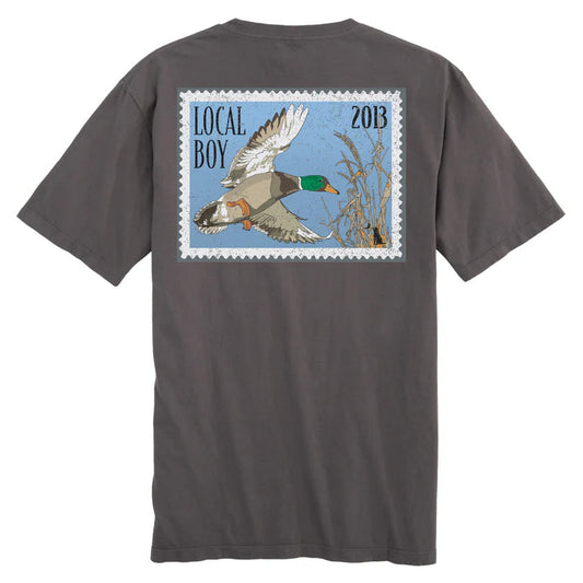 Local Boy Mallard Stamp SS Tee Gray Local Boy Outfitters