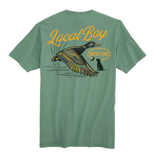 Local Boy Moonlit Mallard SS Tee Light Green Local Boy Outfitters