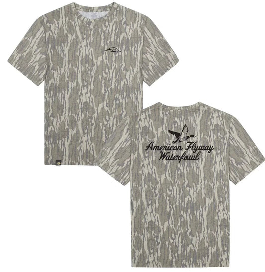 American Flyway Waterfowl Outdoors Mossy Oak Tee AFW Outdoors