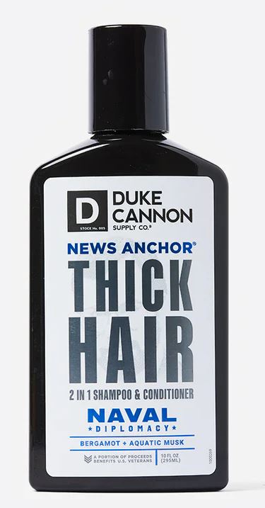 Duke Cannon NEWS ANCHOR 2-IN-1 HAIR WASH - NAVAL DIPLOMACY