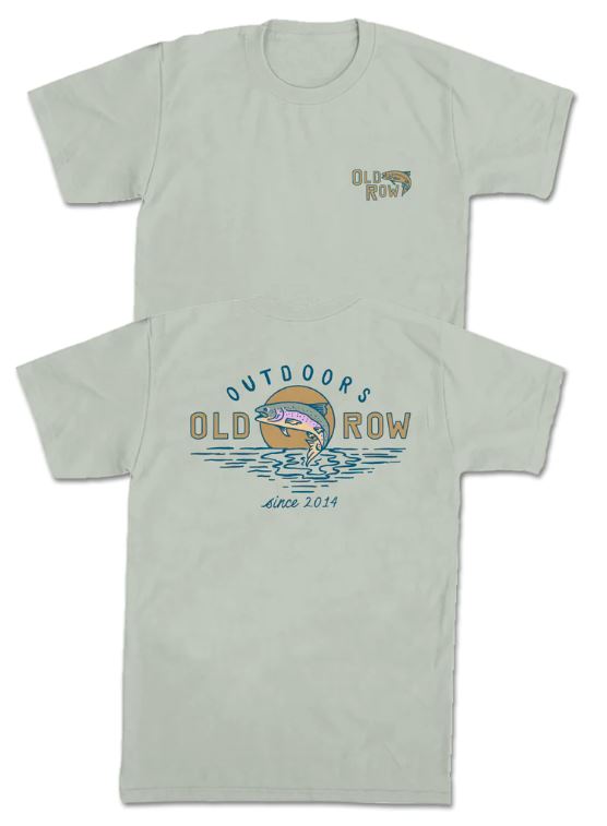 Old Row Outdoors Jumping Trout Pocket Tee Old Row