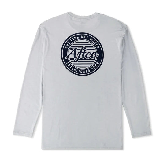 Aftco Ocean Bound LS Performance Shirt Oyster Gray Heather Aftco