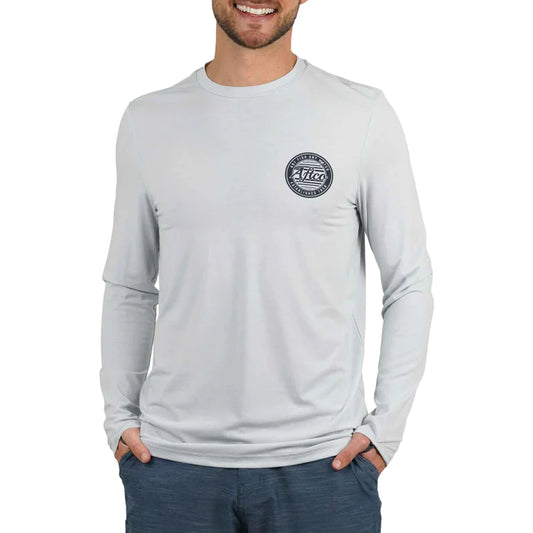 Aftco Ocean Bound LS Performance Shirt Oyster Gray Heather