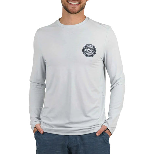 Aftco Ocean Bound LS Performance Shirt Oyster Gray Heather Aftco