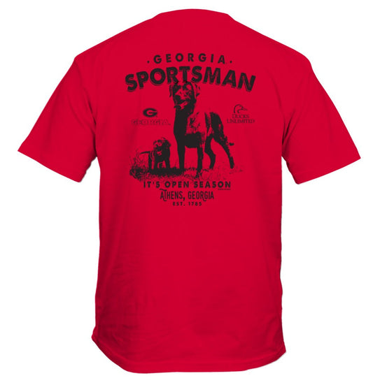 Georgia Bulldogs Open Season T-Shirt Red New World Graphics