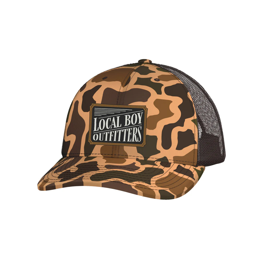 Local Boy Outlaw Trucker Hat Old School Camo