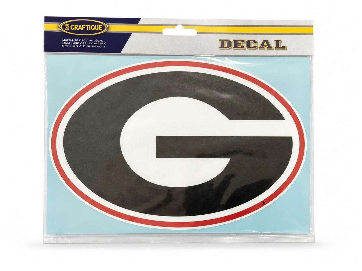Craftique Georgia Bulldogs Oval G Decal 12" Craftique