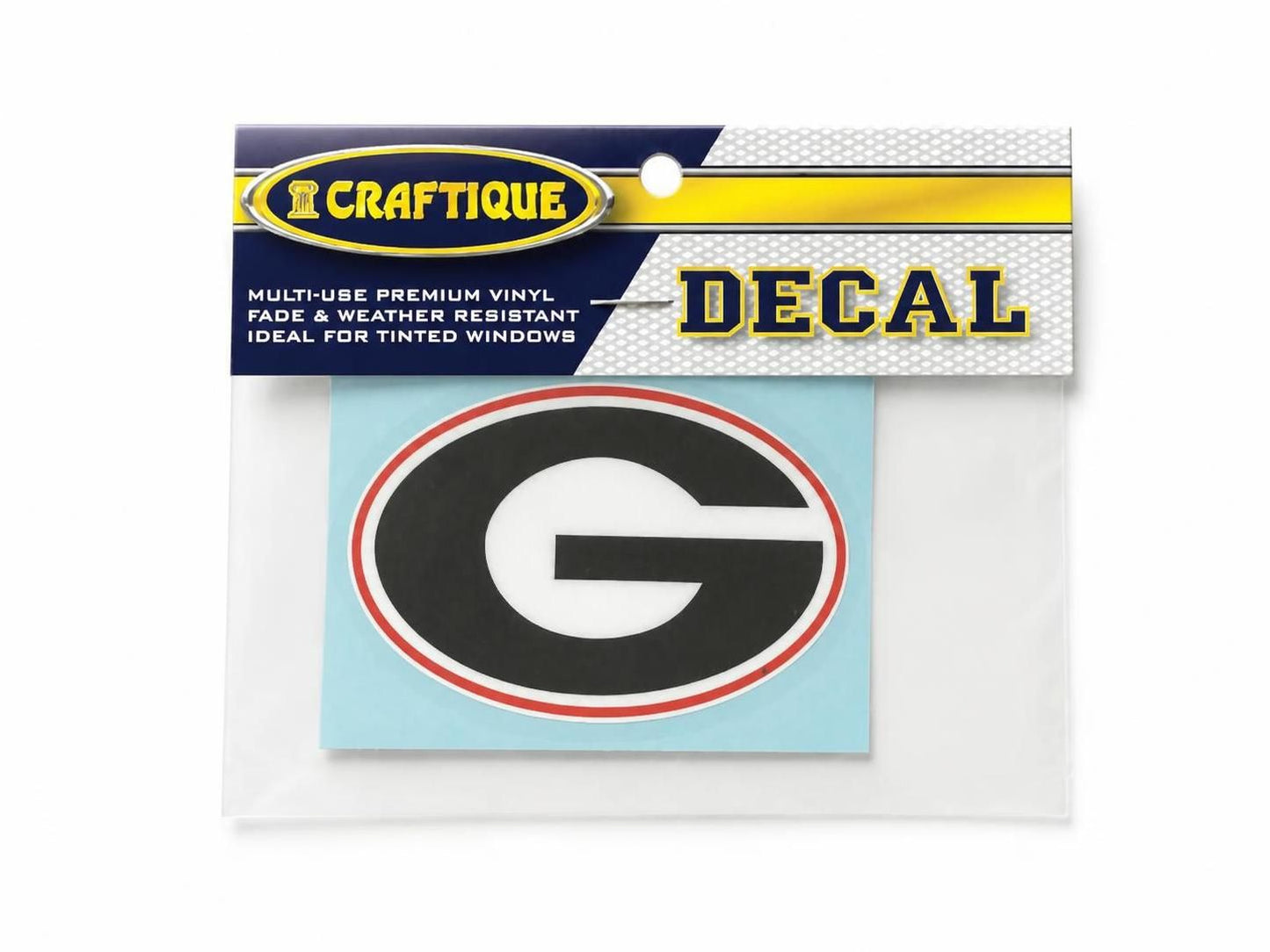 Craftique Georgia Bulldogs Oval G Decal 3" Craftique