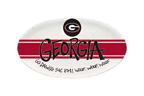Magnolia Lane Georgia Bulldogs Oval Tray