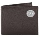 Zep-Pro Georgia Bulldogs Brown Pebble Passcode Wallet - Standing Dawg