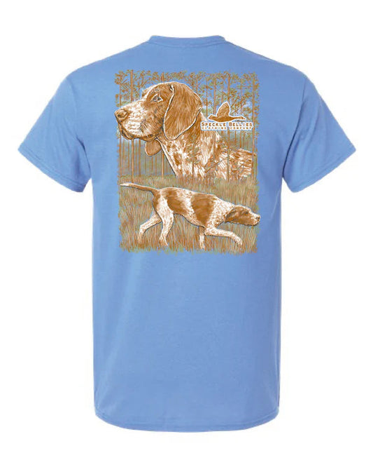 Speckle Bellies Youth Pointer Shirt Azure Speckle Bellies