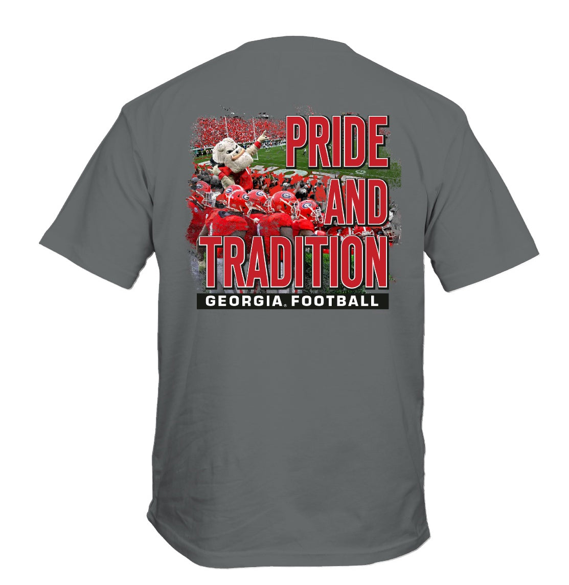 Georgia Bulldogs Pride and Tradition Tee Grey New World Graphics