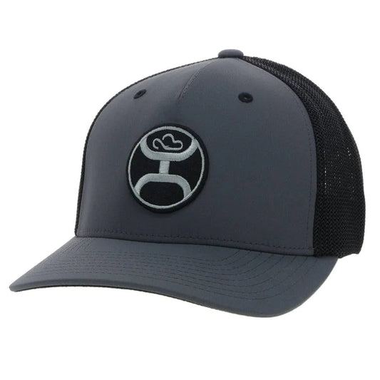 Hooey "PRIMO" CHARCOAL/BLACK SNAPBACK ODESSA FABRIC HAT Hooey