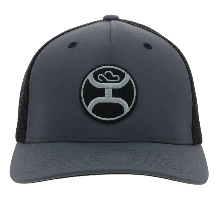 Hooey "PRIMO" CHARCOAL/BLACK SNAPBACK ODESSA FABRIC HAT Hooey