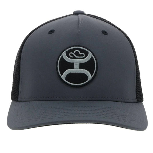 Hooey "PRIMO" CHARCOAL/BLACK SNAPBACK ODESSA FABRIC HAT