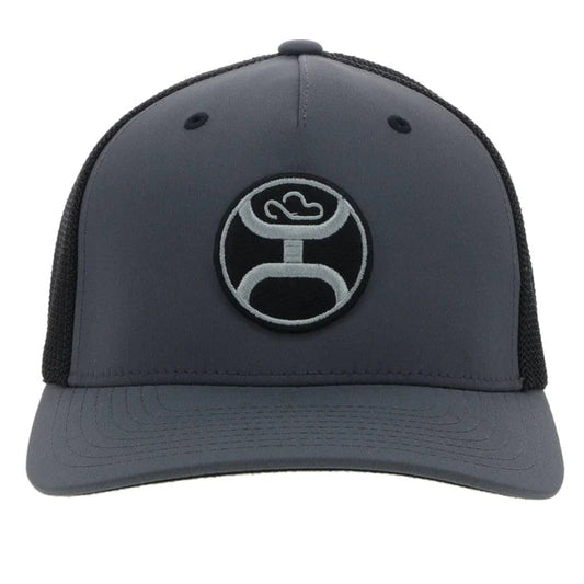 Hooey "PRIMO" CHARCOAL/BLACK SNAPBACK ODESSA FABRIC HAT Hooey