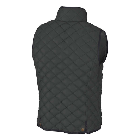 Local Boy Quilted Vest Charcoal Local Boy Outfitters