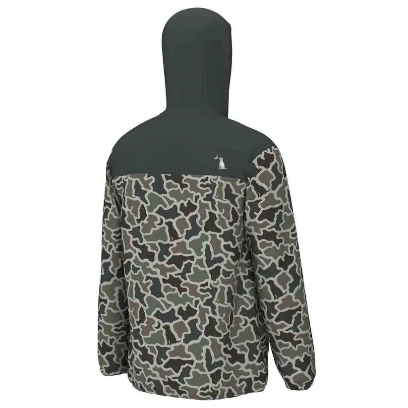 Local Boy Rain Jacket Dark Slate Dog and Moon