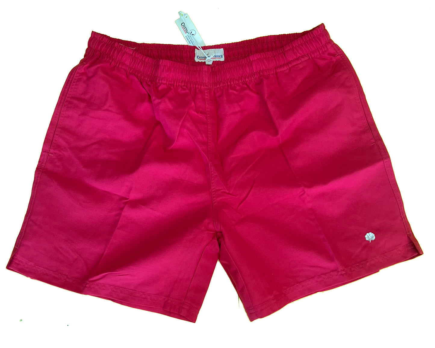 Cotton Brothers Swim Shorts Solid Red Cotton Brothers